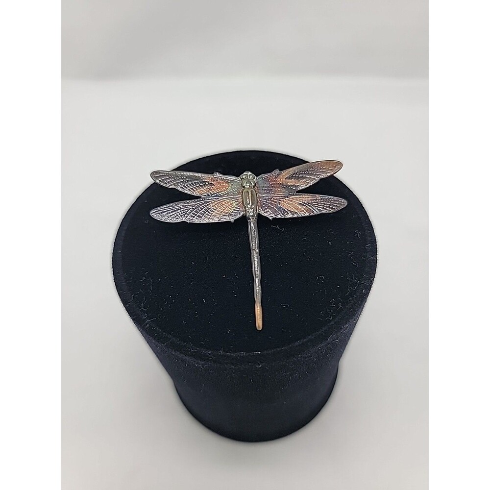 Dragonfly Broach Pin Whimsical Realistic 1.5x2